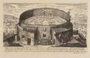Mausoleum des Augustus (Nr. 34 der Folge "Vestigi delle antichità di Roma ...")