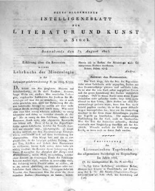 1805-08-31 : 40. Stück