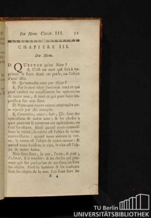 Chapitre III. Du Nom.