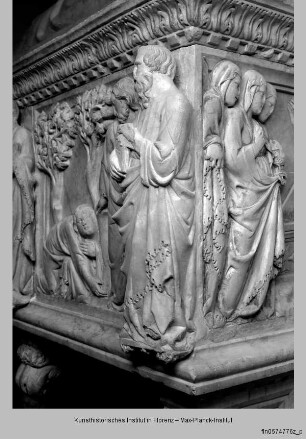Grabmal des Patriarchen Gastone della Torre : Reliefs der Schauseite