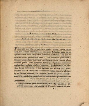 Observationes quaedam de pulsu arteriarum, valetudinis signo : dissertatio