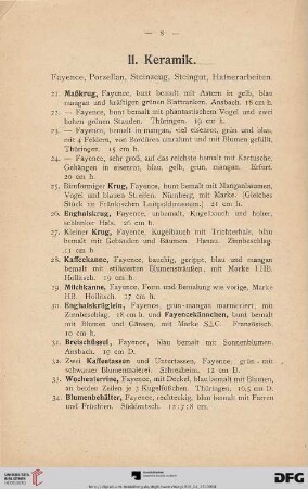 II. Keramik (Nr. 21-99)
