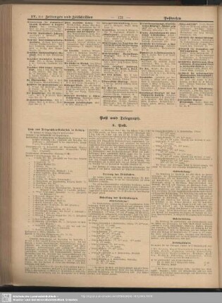 Post und Telegraph