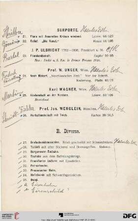 B. Diverse (Nr. 27-84)