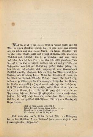 Conrad Ferdinand Meyers Gedichte und Novellen