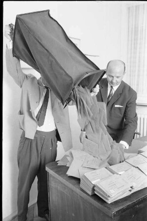 Briefwahl bei der Bundestagswahl 1965.