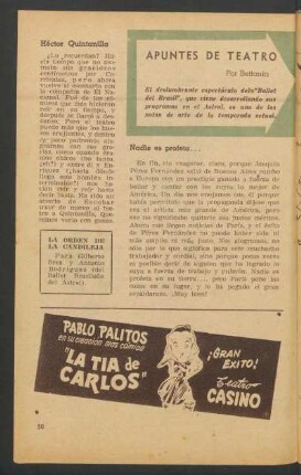 Apuntes de teatro
