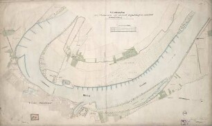 Situationsplan des Rheinstromes von oberhalb Düsseldorfs bis unterhalb Schnellenburg