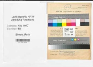 Entnazifizierung Ruth Birken , geb. 13.10.1904 (Lehrerin)