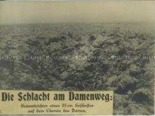 Soldaten in einem Granattrichter an der Westfront