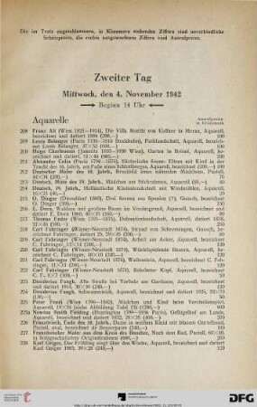 Zweiter Tag: Mittwoch, den 4. November 1942, Beginn 14 Uhr (Nr. 208-414)