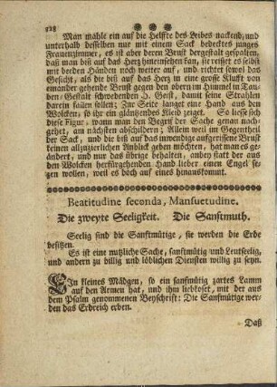 Die zweyte Seeligkeit