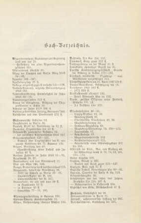 Sach-Verzeichniß