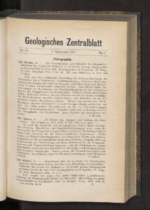 15. September 1920. No. 6.