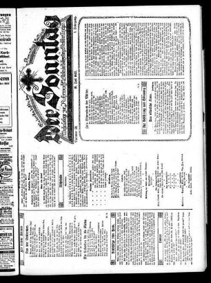 Der Sonntag. 1920-1922