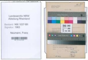 Entnazifizierung Franz Neumann , geb. 25.01.1898 (Lehrer)