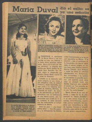 María Duval dió el salto: es ya una señorita