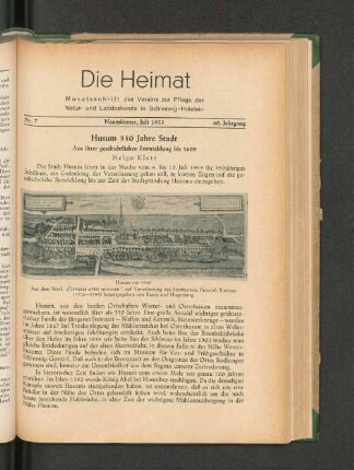Husum 350 Jahre Stadt
