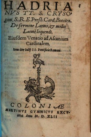 De sermone latino et modis latine loquendi