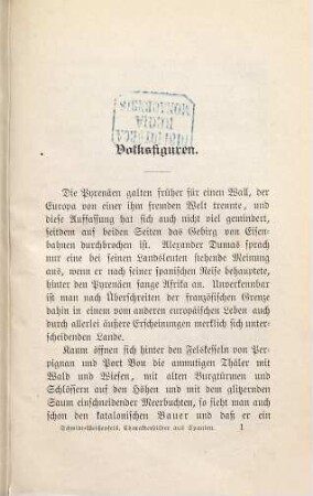 Charakterbilder aus Spanien