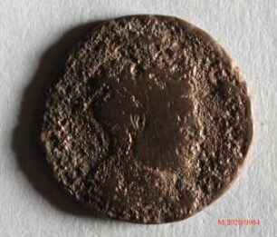 Römische Münze, Nominal Follis, Prägeherr Constantinus I., Prägeort nicht bestimmbar, Original
