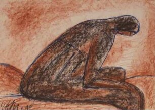 Sitzende Frau nach rechts