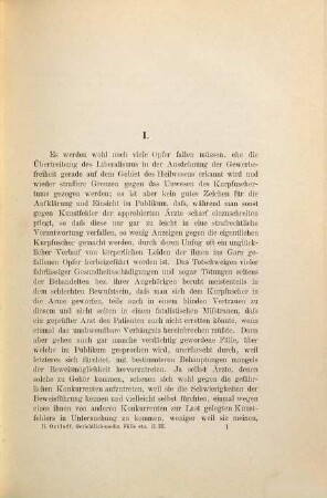 Gerichtlich-medizinische Fälle und Abhandlungen : für Ärzte und Juristen, 3. Strafbare Fahrlässigkeit bei Ausübung der Heilkunst