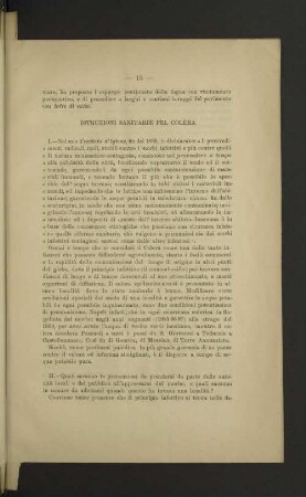 Istruzioni sanitarie pel Colera
