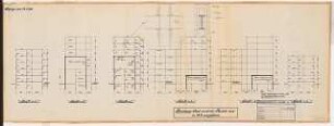 Reichsluftfahrtministerium, Berlin: Rahmensysteme: Schematische Schnitte