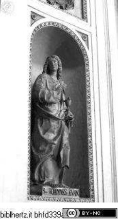 Apostel, Heilige, Evangelisten und Kirchenväter, Nische des Johannes Evangelist, Heiliger Johannes Evangelist