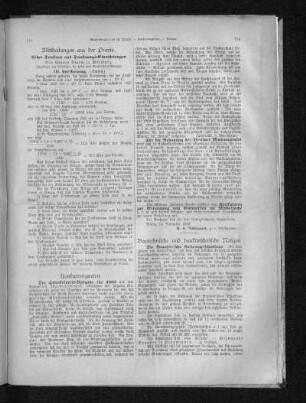 Bautechnische und baukünstlerische Notizen.