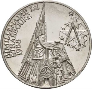 Medaille von Victor Huster zur 2000-Jahrfeier von Straßburg