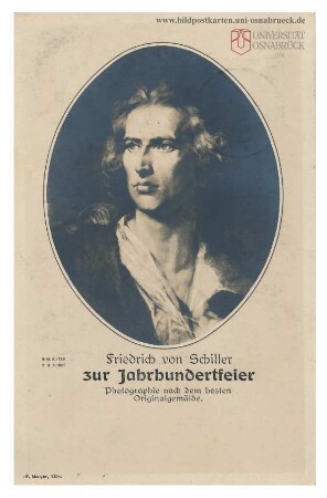 Friedrich von Schiller zur Jahrhundertfeier