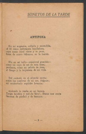 Sonetos de la tarde