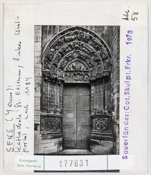 Sens, Kathedrale St. Etienne: linkes Westportal