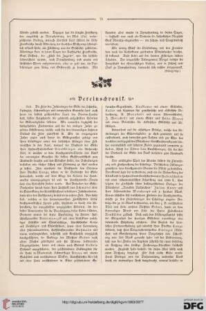 Vereinschronik