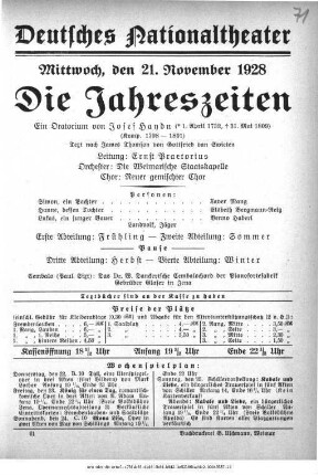 Die Jahreszeiten