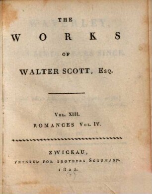 Waverley or 'tis sixty years since : in four volumes, 4
