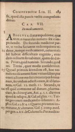 Cap. VII. De medicamentis.