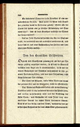 Von den chronischen Geschwüren