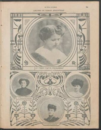 Galeria de damas argentinas : Srta. María Tesesa Malagarriga