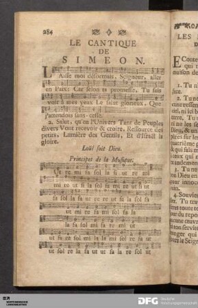 Le Cantique de Simeon.