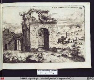 Ex ruinis thermarum imp dioclitiani prospectus unus