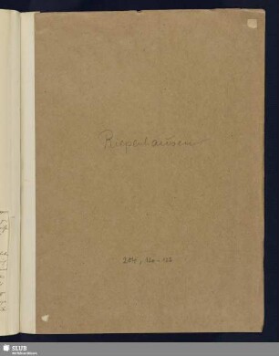 Nr. 120-122. Riepenhausen, Franz und Johannes