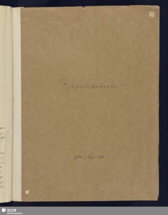 Nr. 120-122. Riepenhausen, Franz und Johannes