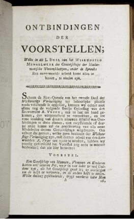 Voorstel. I. - XIX. Voorstel.