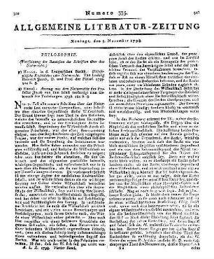 Jacob, L. H. v.: Philosophische Rechtslehre oder Naturrecht. Halle: Renger 1795