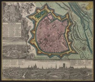 München, die weitberühmt, praechtig und wohlfortificirte Chur-Fürstl. Haupt- u. Residenz-Stadt des Herzogthums Bayern