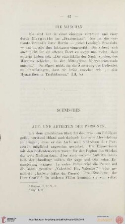 Auf- und Abtreten der Personen