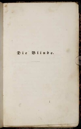 Die Blinde